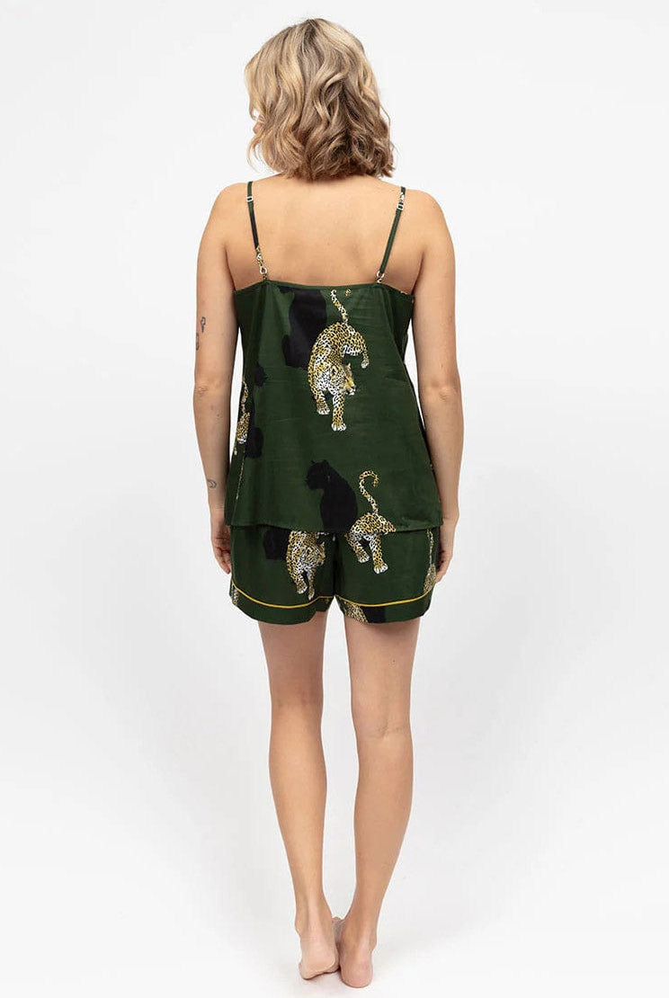 Cyberjammies Olive Leopard Print Shorts - Olive