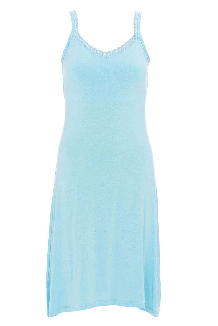 Cyberjammies Paige Jersey Hidden Support Short Nightdress - Blue