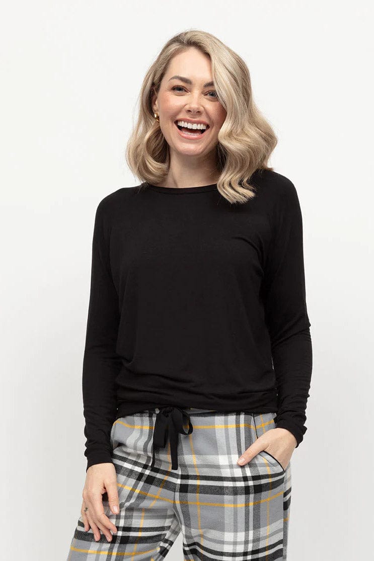Cyberjammies Parker Slouch Jersey Pyjama Top - Black