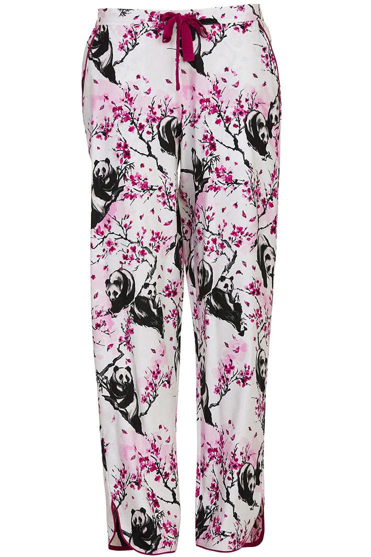 Cyberjammies Penelope Panda Print Pyjama Trousers - White