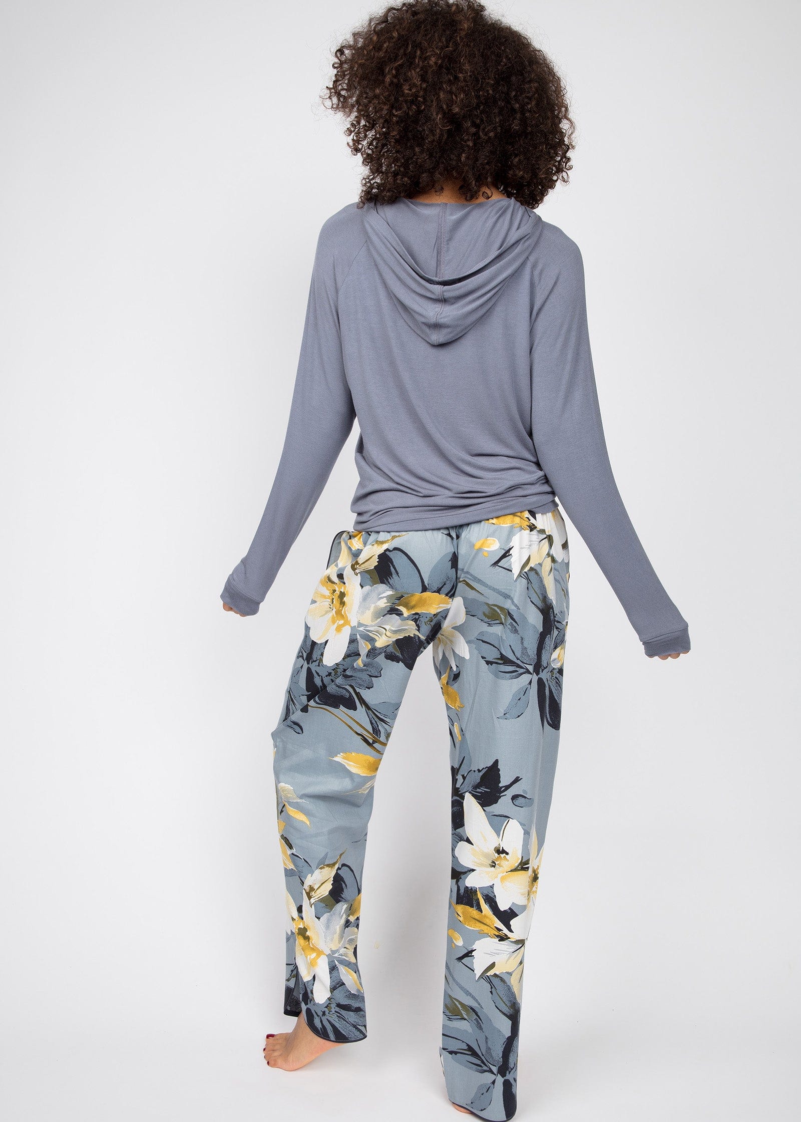 Cyberjammies Rachel Plain Jersey Lightweight Hoodie - Grey