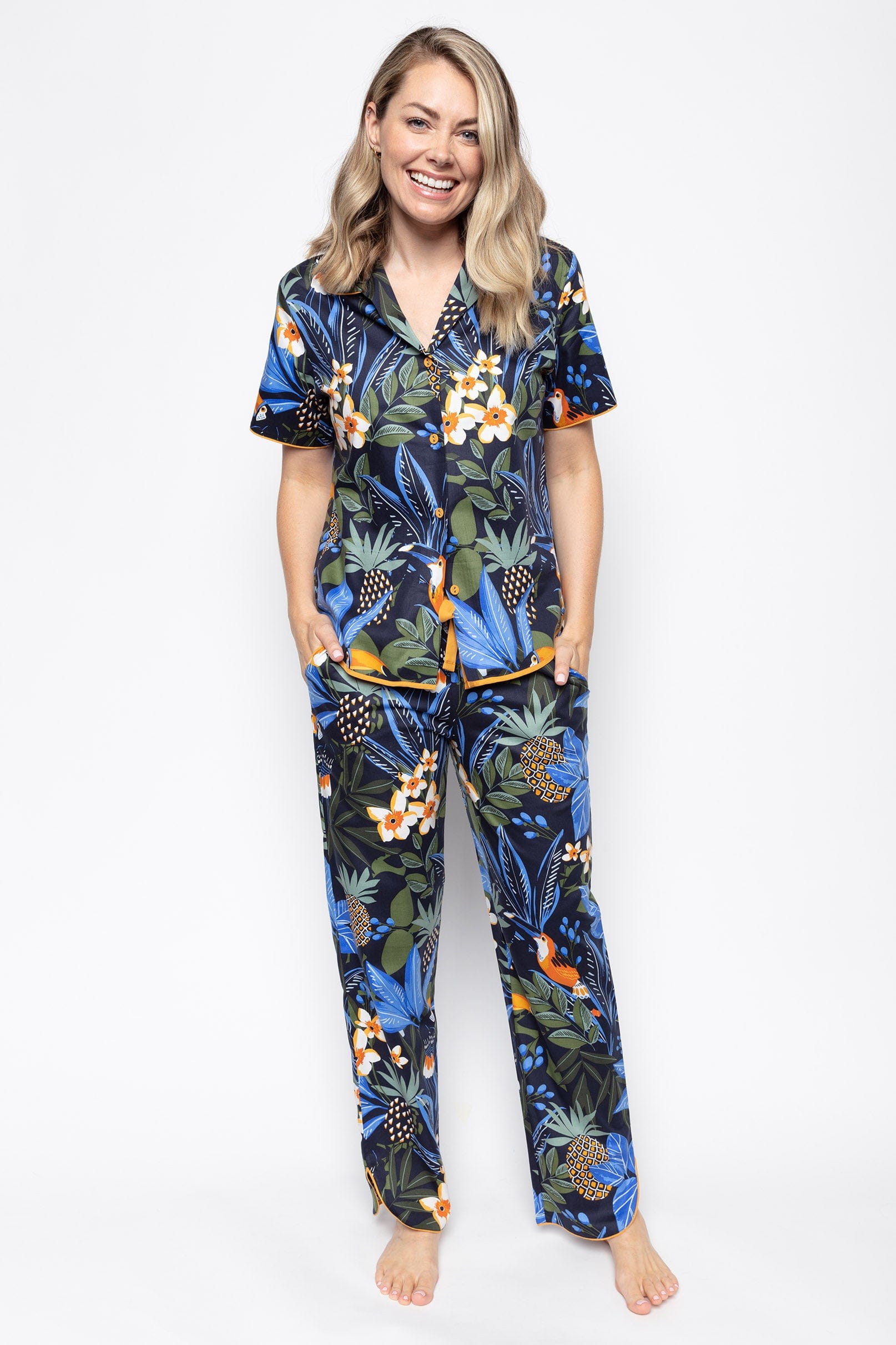 Cyberjammies Sierra Toucan Print Pyjama Top - Multi