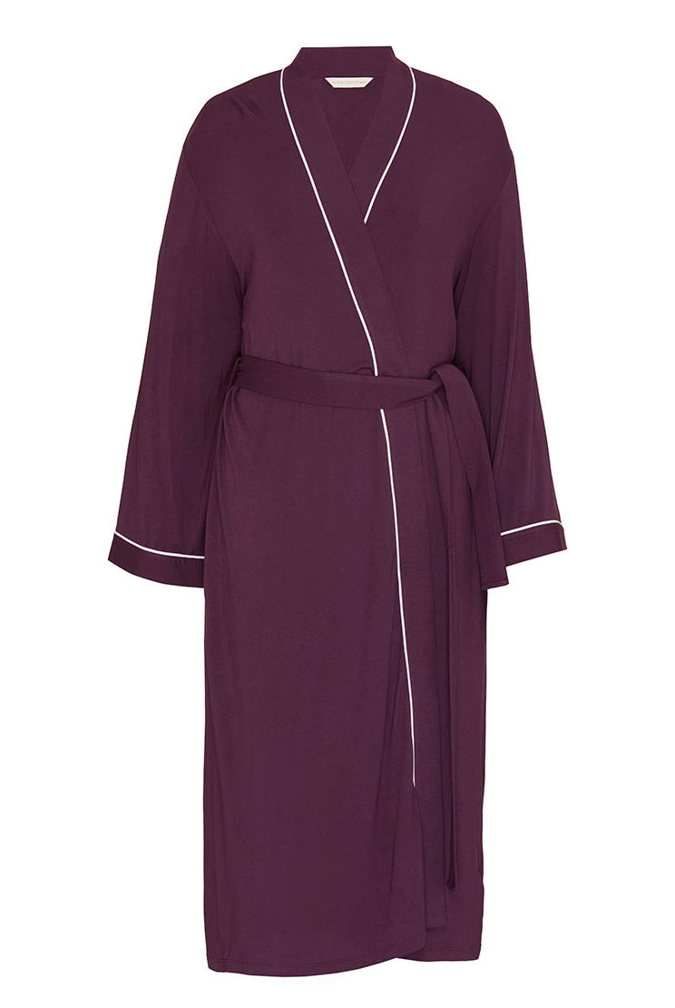 Cyberjammies Wild Slumber Jersey Dressing Gown - Plum