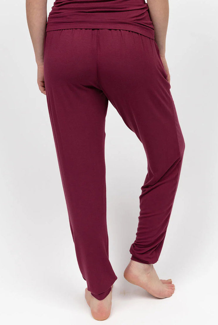 Cyberjammies Yasmin Slouch Jersey Pyjama Set - Ox Blood