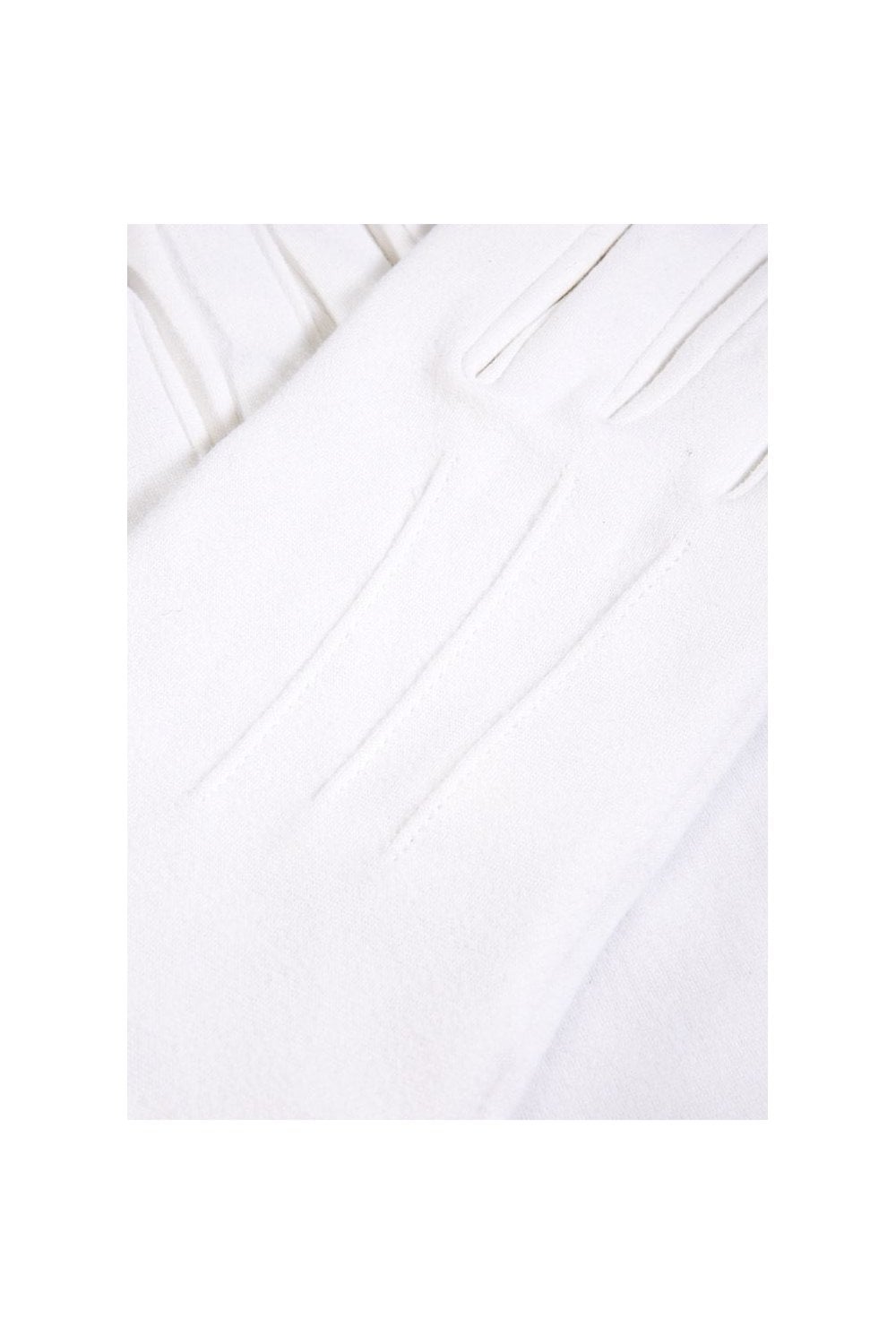 Dents Curzon Plain Cotton Gloves - White