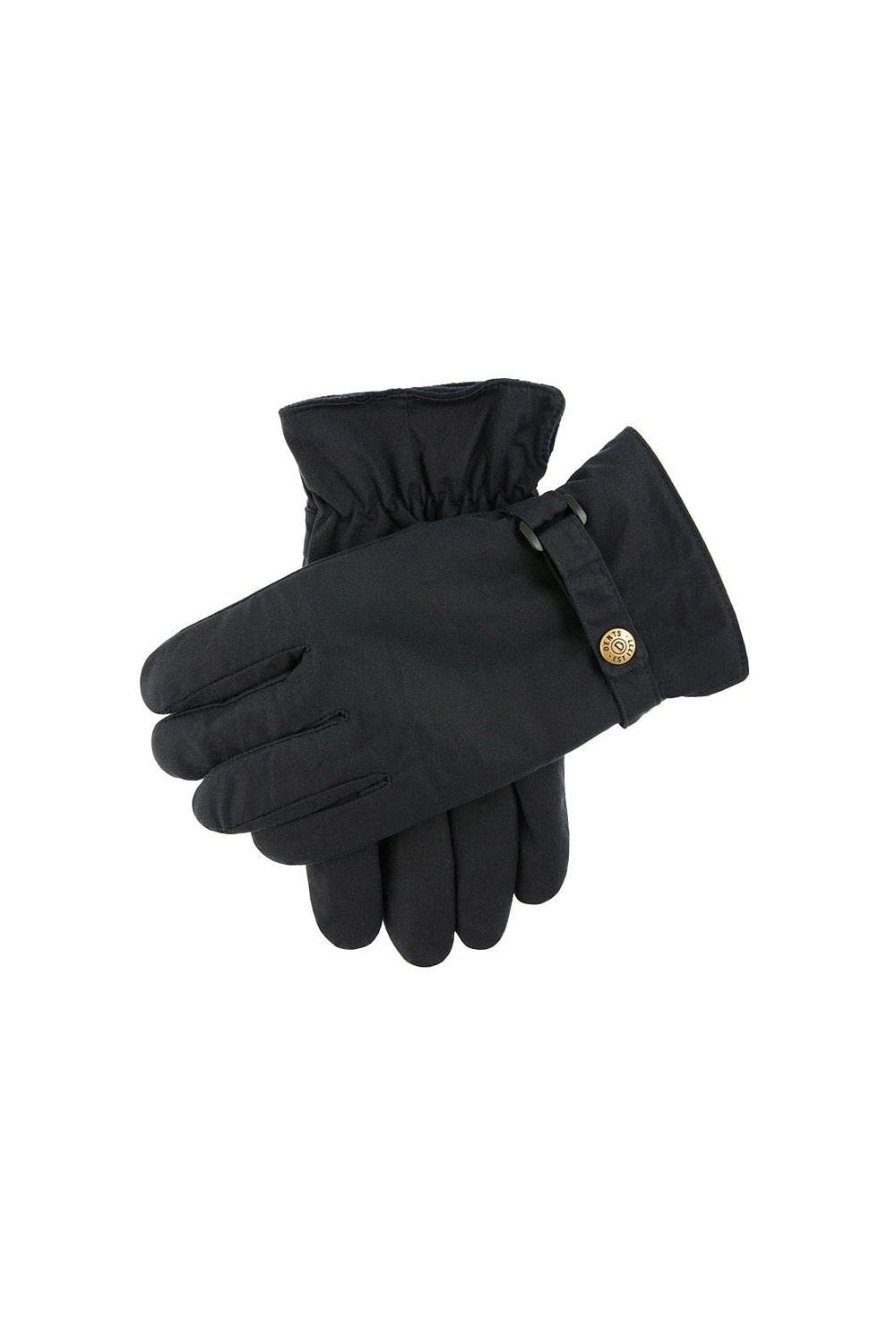 Dents Exmoor Waxed Cotton Gloves - Olive