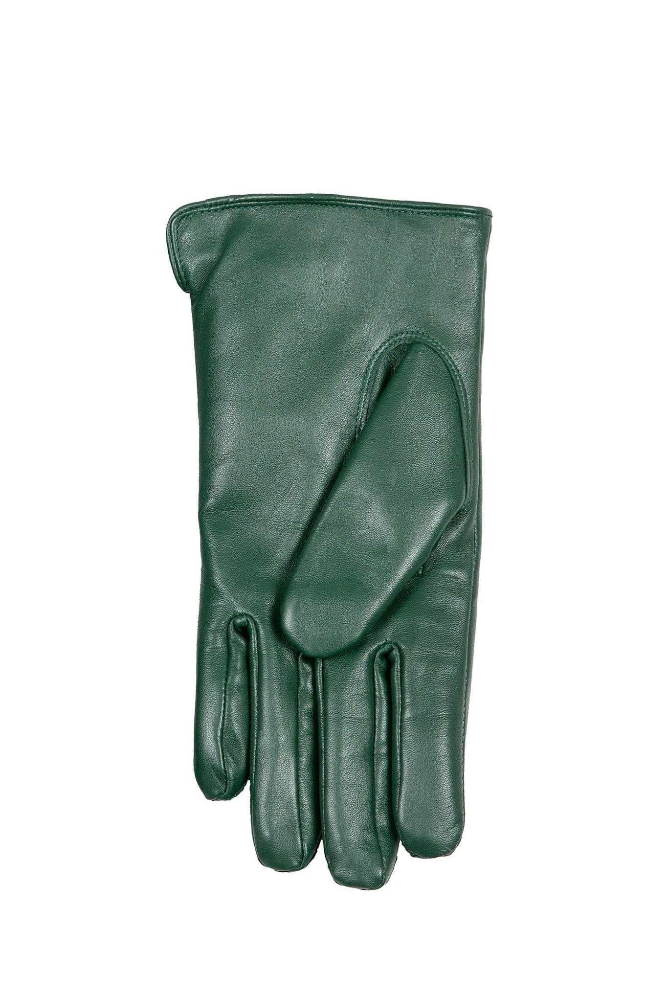 Dents Faux Fur-Lined Touchscreen Leather Gloves - Forest