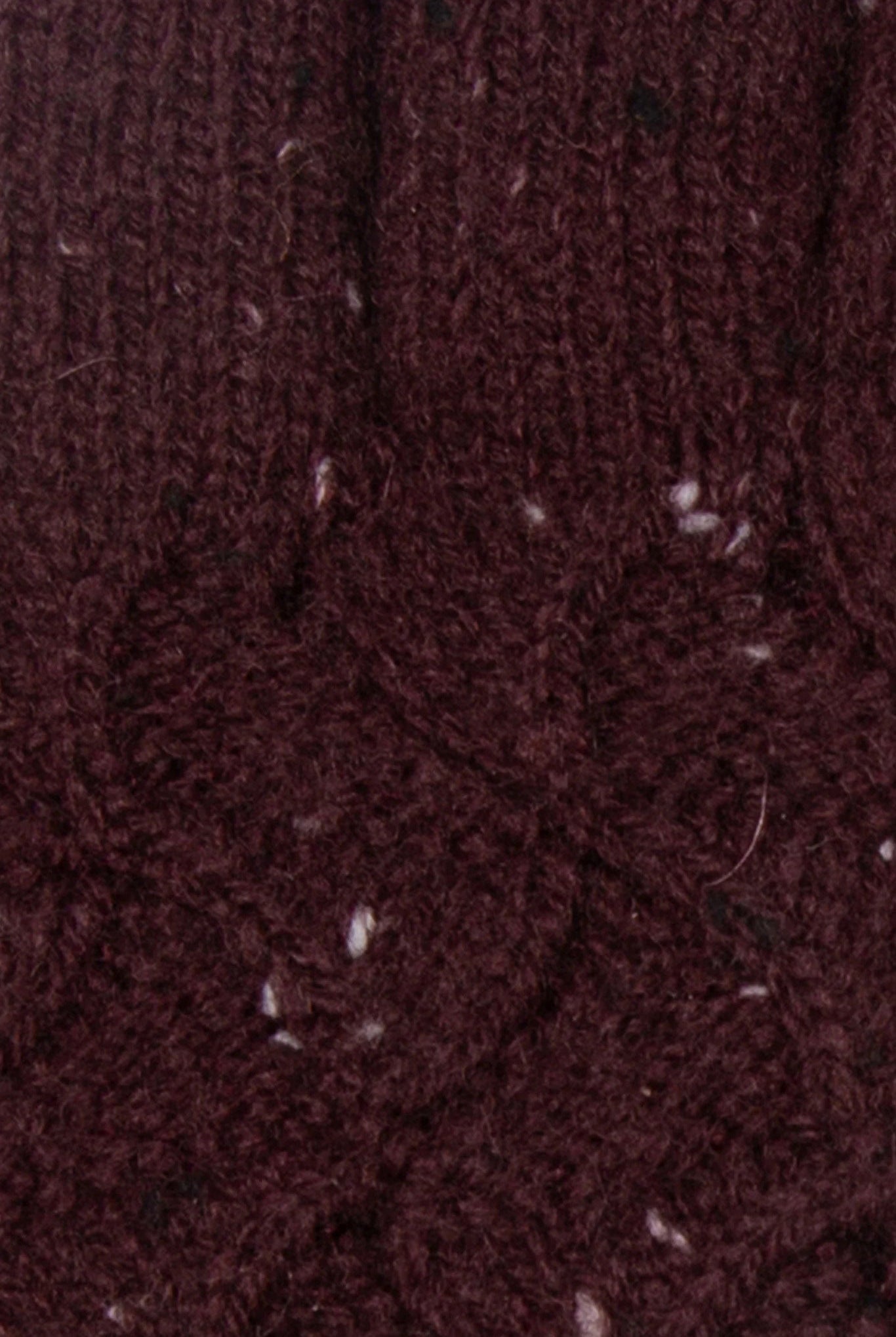 Dents Lace Knit Marl Gloves - Burgundy 6-3231_BURGINDY_OS