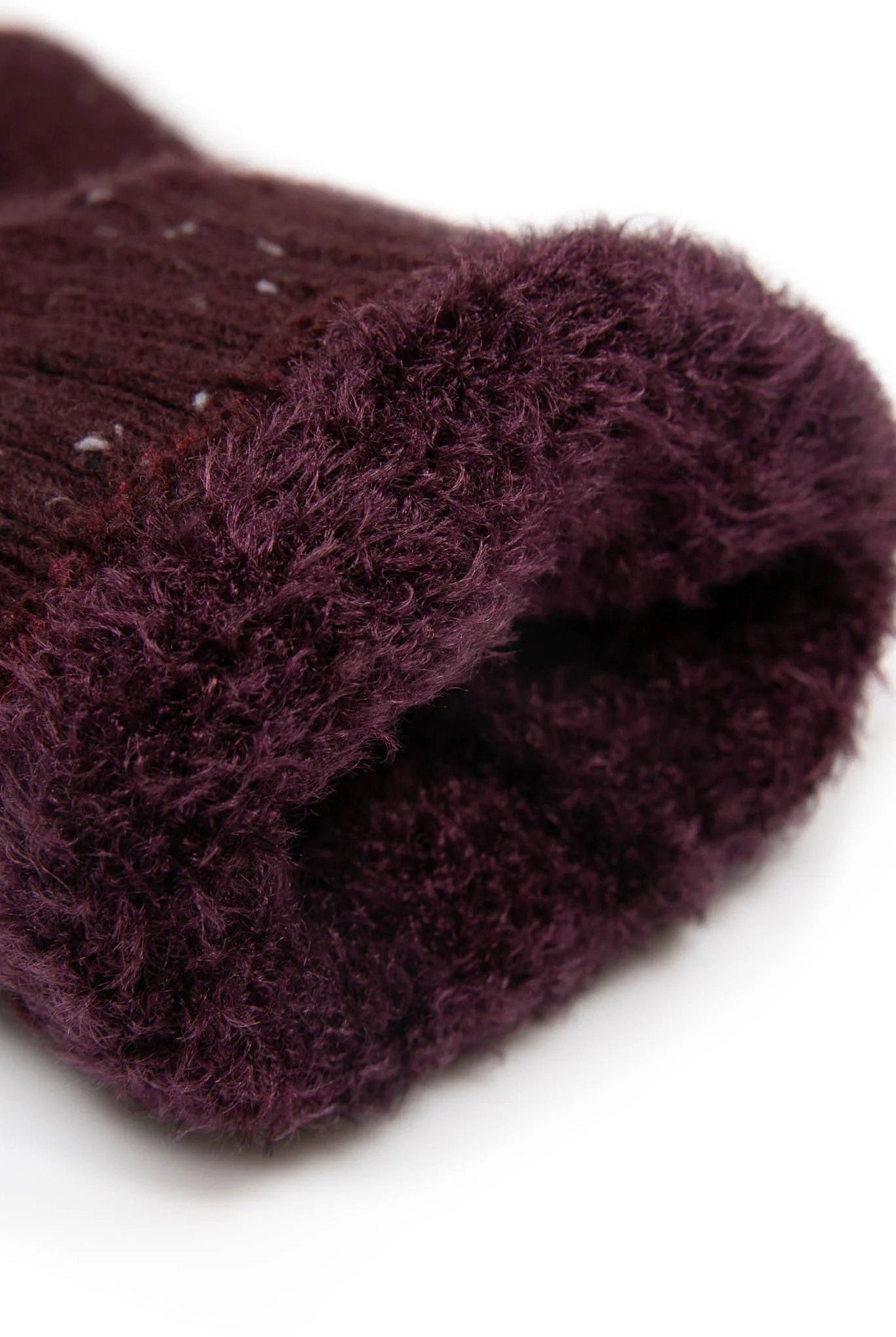 Dents Lace Knit Marl Gloves - Burgundy 6-3231_BURGINDY_OS