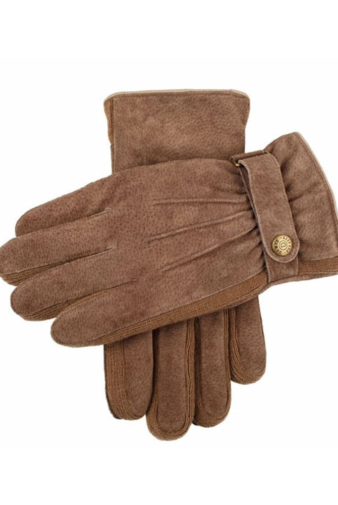 Dents Mens Chester Warm Outdoor Suede Gloves - Oatmeal