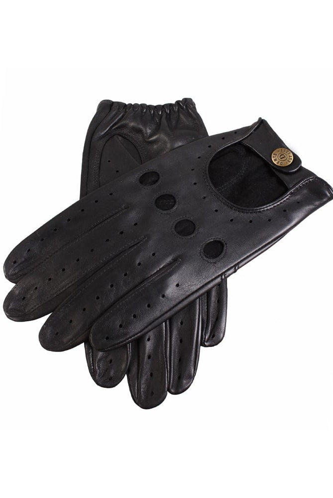 Dents Mens Delta Hairsheep Leather Classic Driving Gloves - Black