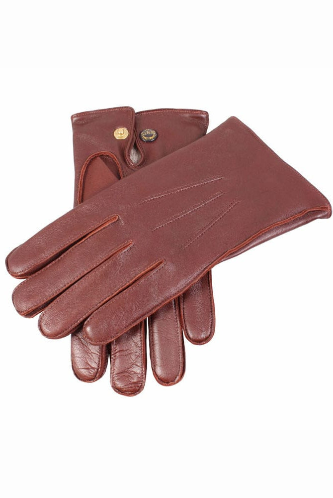 Dents Mens Mendip Wool Lined Hairsheep Leather Gloves - English Tan