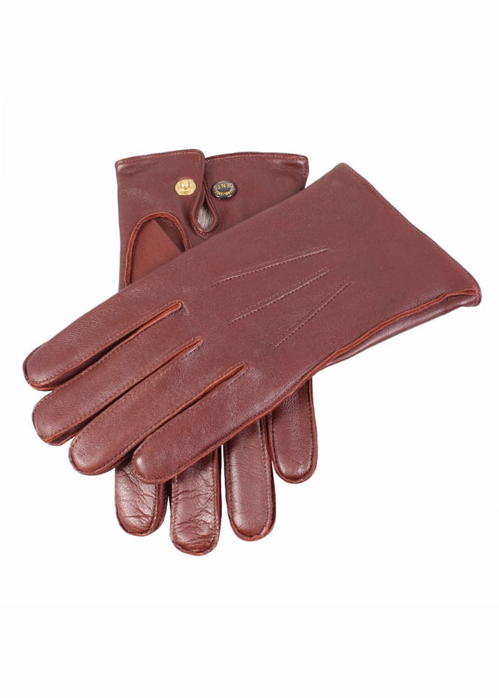 Dents Mens Mendip Wool Lined Hairsheep Leather Gloves - English Tan