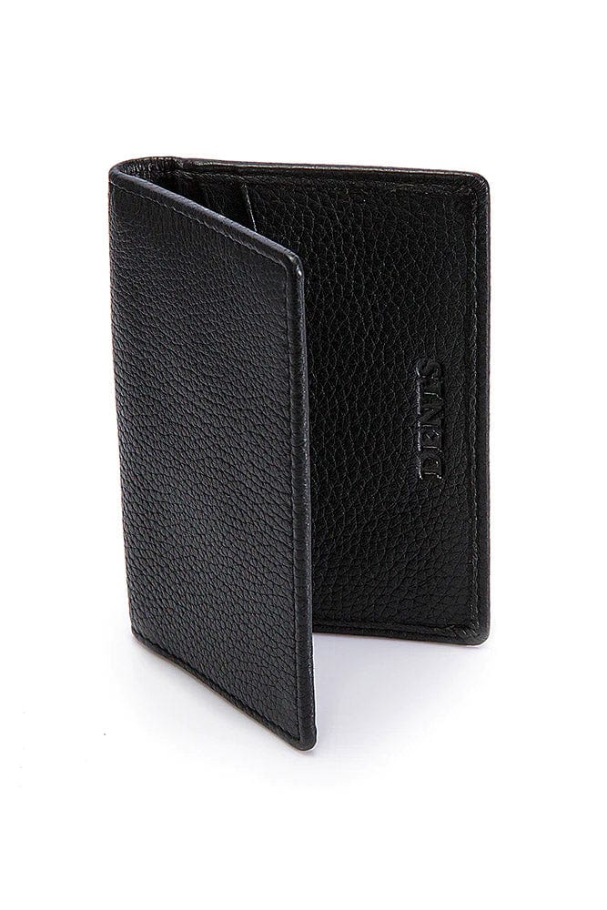 Dents Mens Pebble Grain Leather Card RFID Holder - Black 23-5500_BLACK_OS