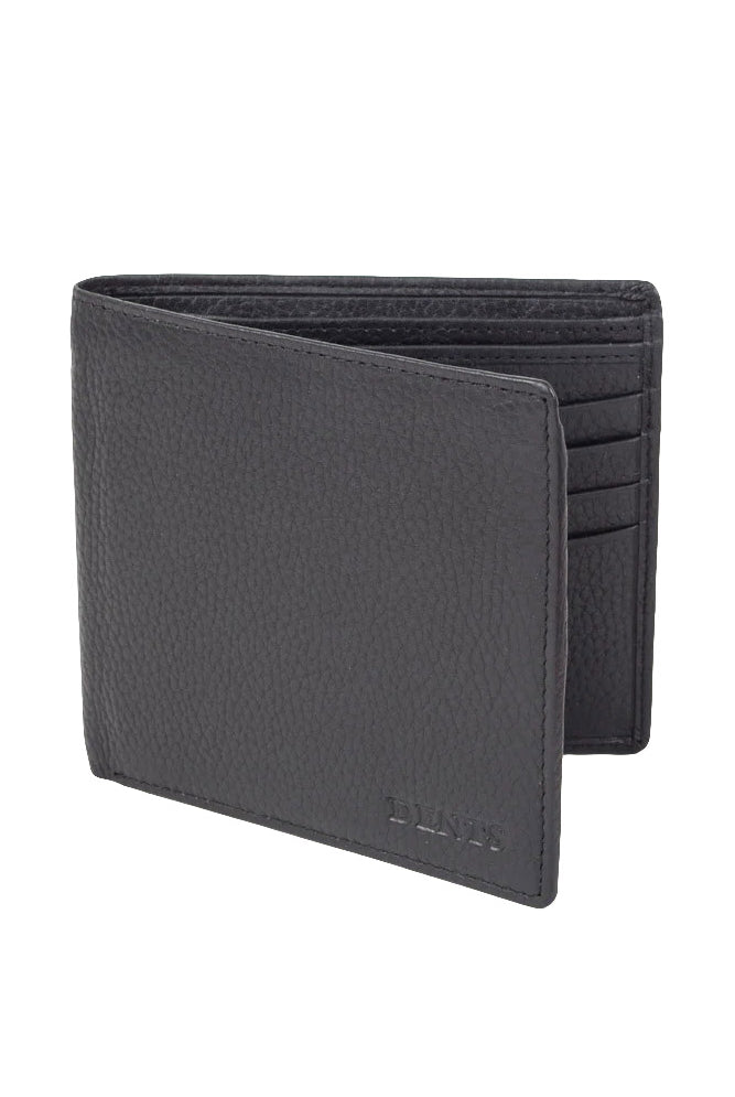 Dents Mens Pebble Grain Leather Slim RFID Billfold Wallet - Black 23-5501_BLACK_OS