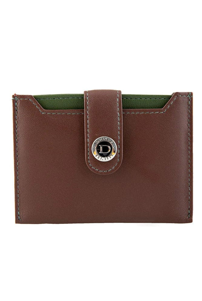 Dents RFID Protected Leather Credit Card Holder - Tan/Olive 23-5551_TAN/OLIVE_OS