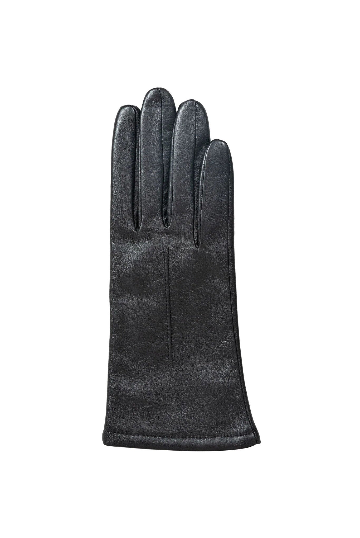 Dents Single Point Lined Leather Gloves - Black