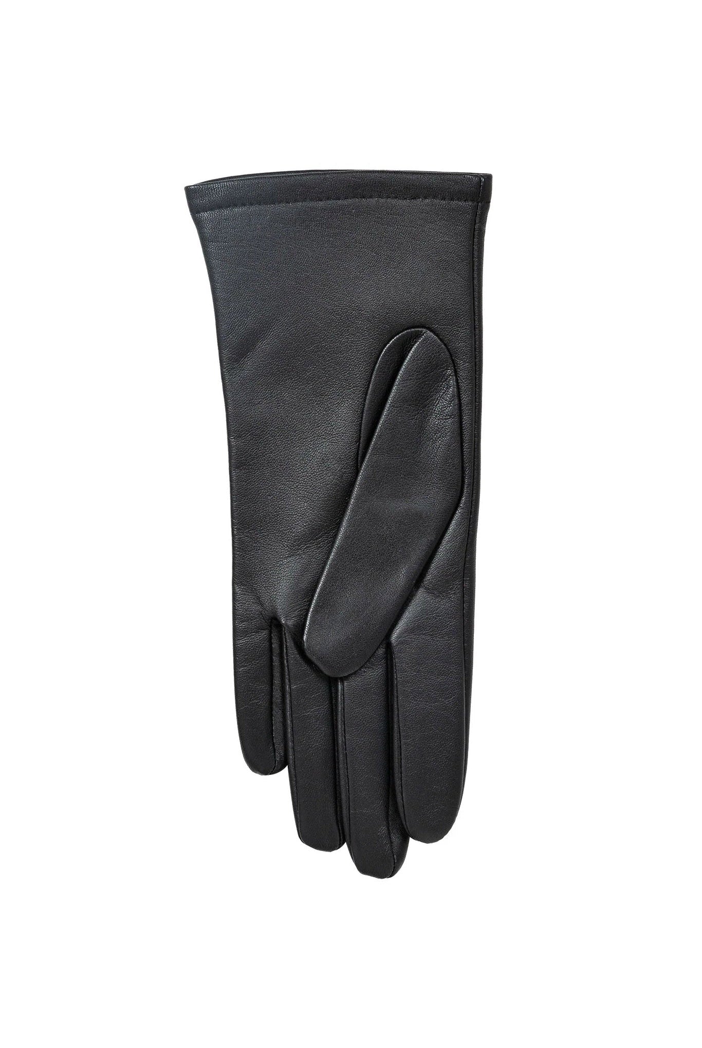 Dents Single Point Lined Leather Gloves - Black