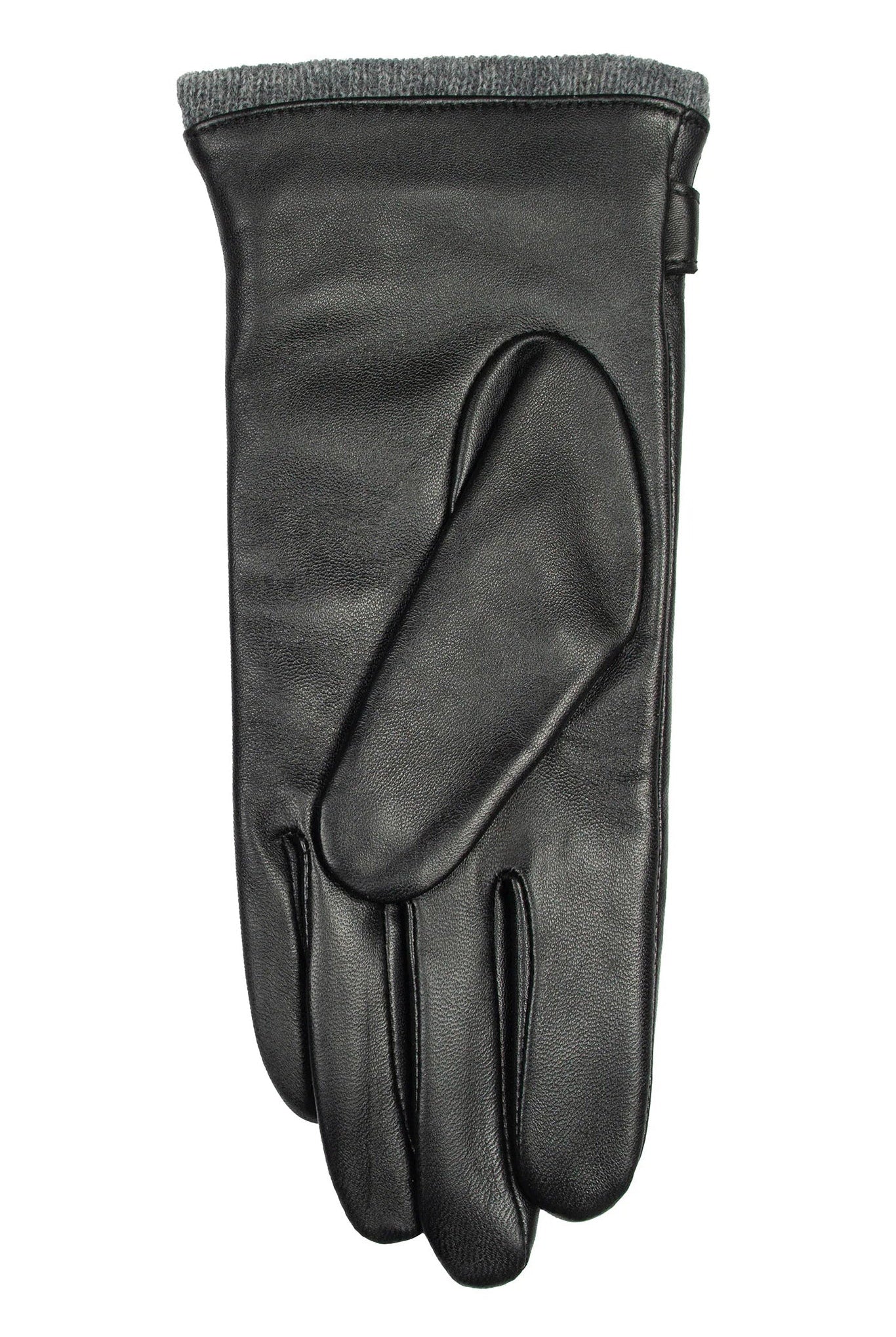 Dents Touchscreen Water-Resistant Wool Lined Leather Gloves - Black