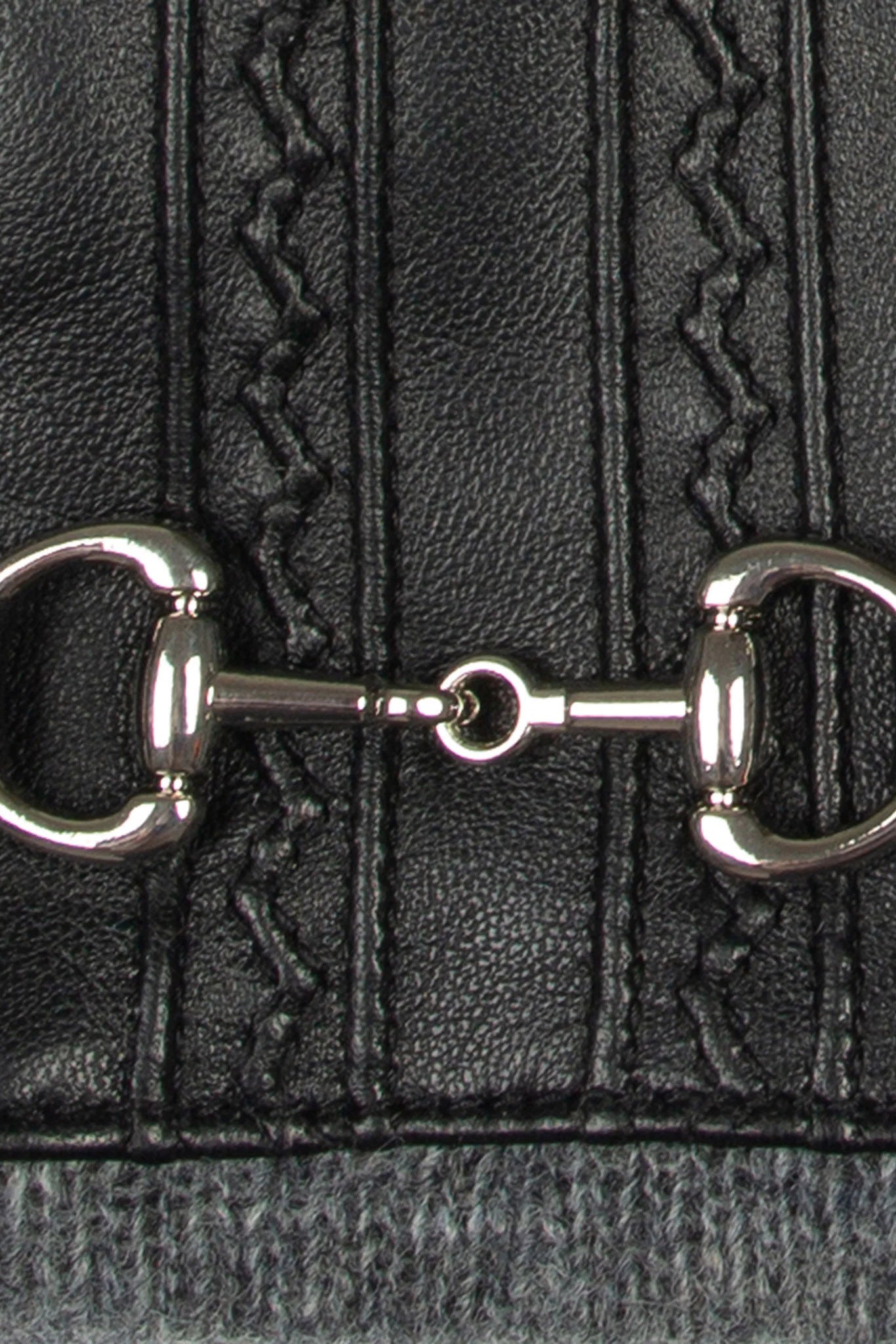 Dents Touchscreen Water-Resistant Wool Lined Leather Gloves - Black