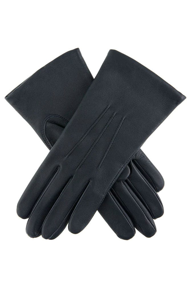 Dents Womens Emma Classic Hairsheep Leather Gloves - Navy