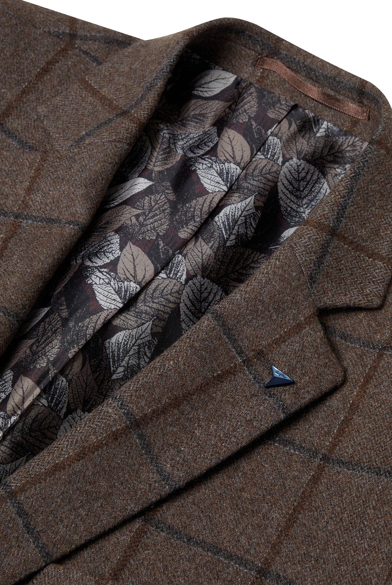 Douglas & Grahame Bordeaux Check Jacket - Brown/Navy