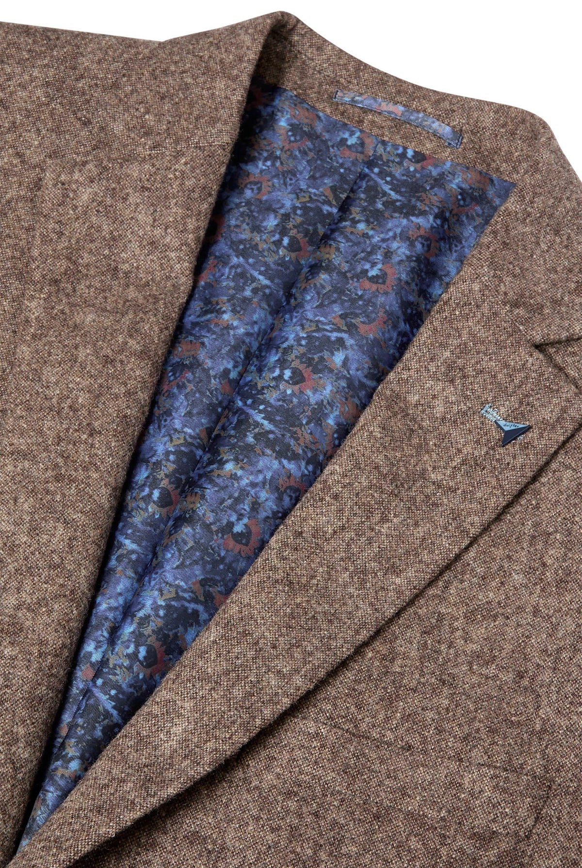 Douglas & Grahame Drifter Bordeaux Wool Melange Jacket - Soft Brown