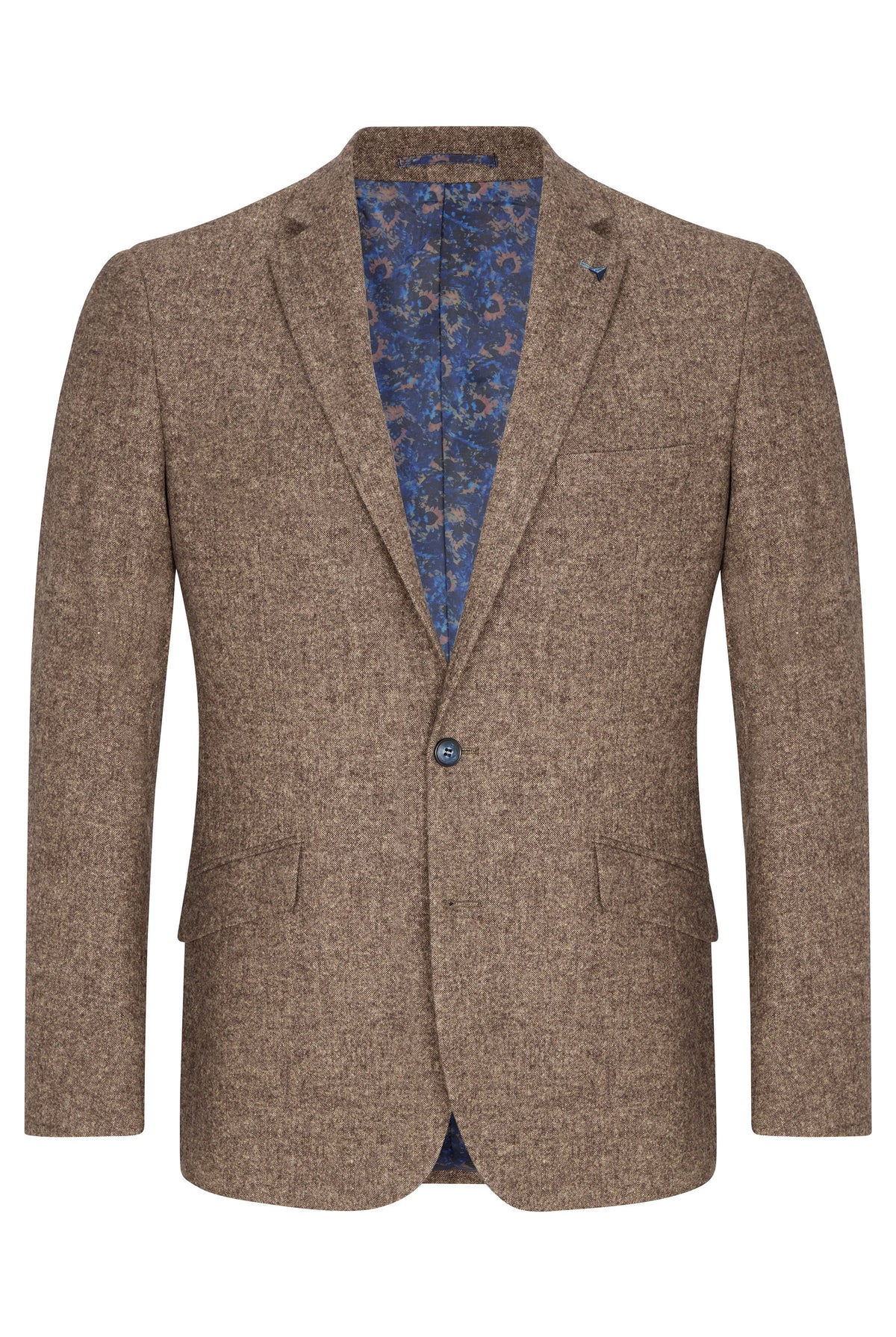 Douglas & Grahame Drifter Bordeaux Wool Melange Jacket - Soft Brown