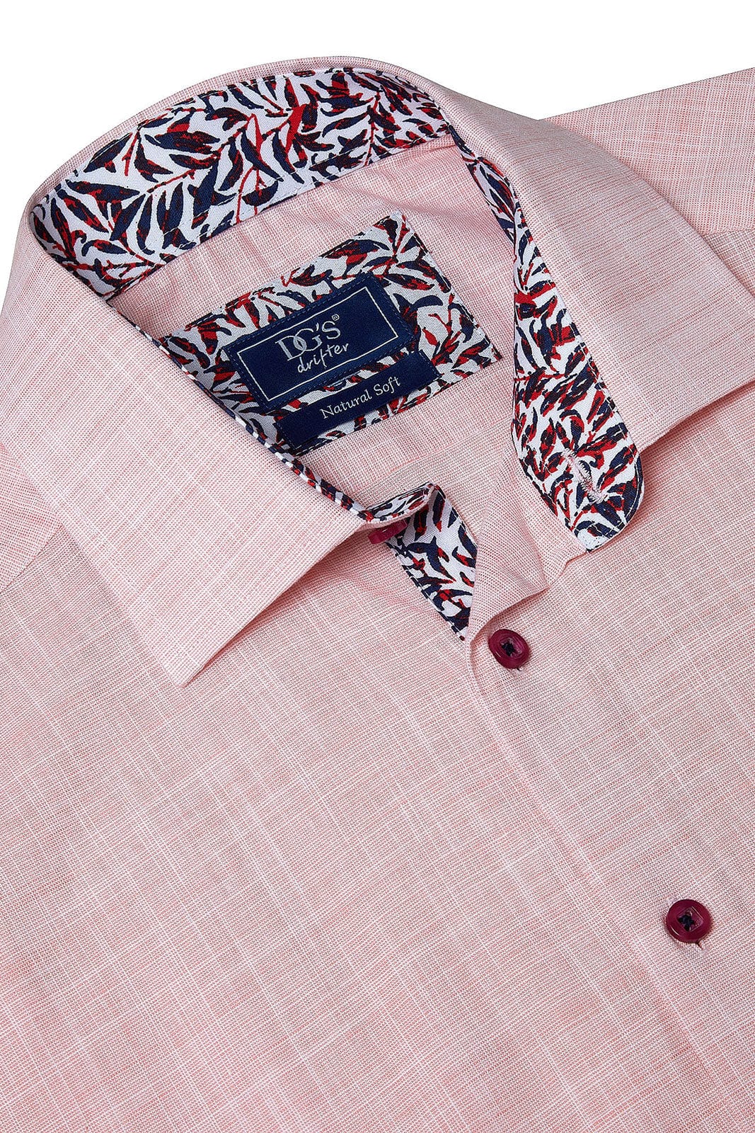 Drifter Giovanni Regular Fit Short Sleeve Shirt - Pink