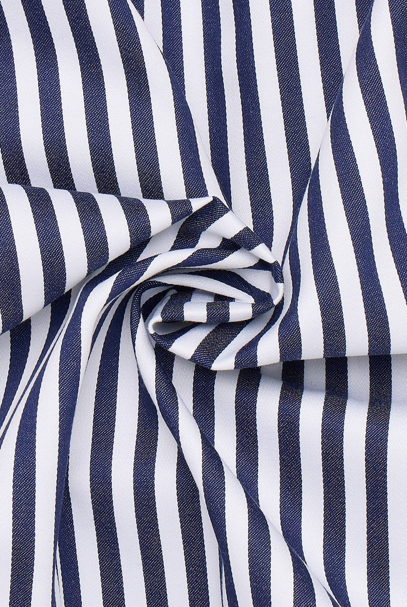 Eterna Modern Fit Bengal Stripe Shirt - Navy/White
