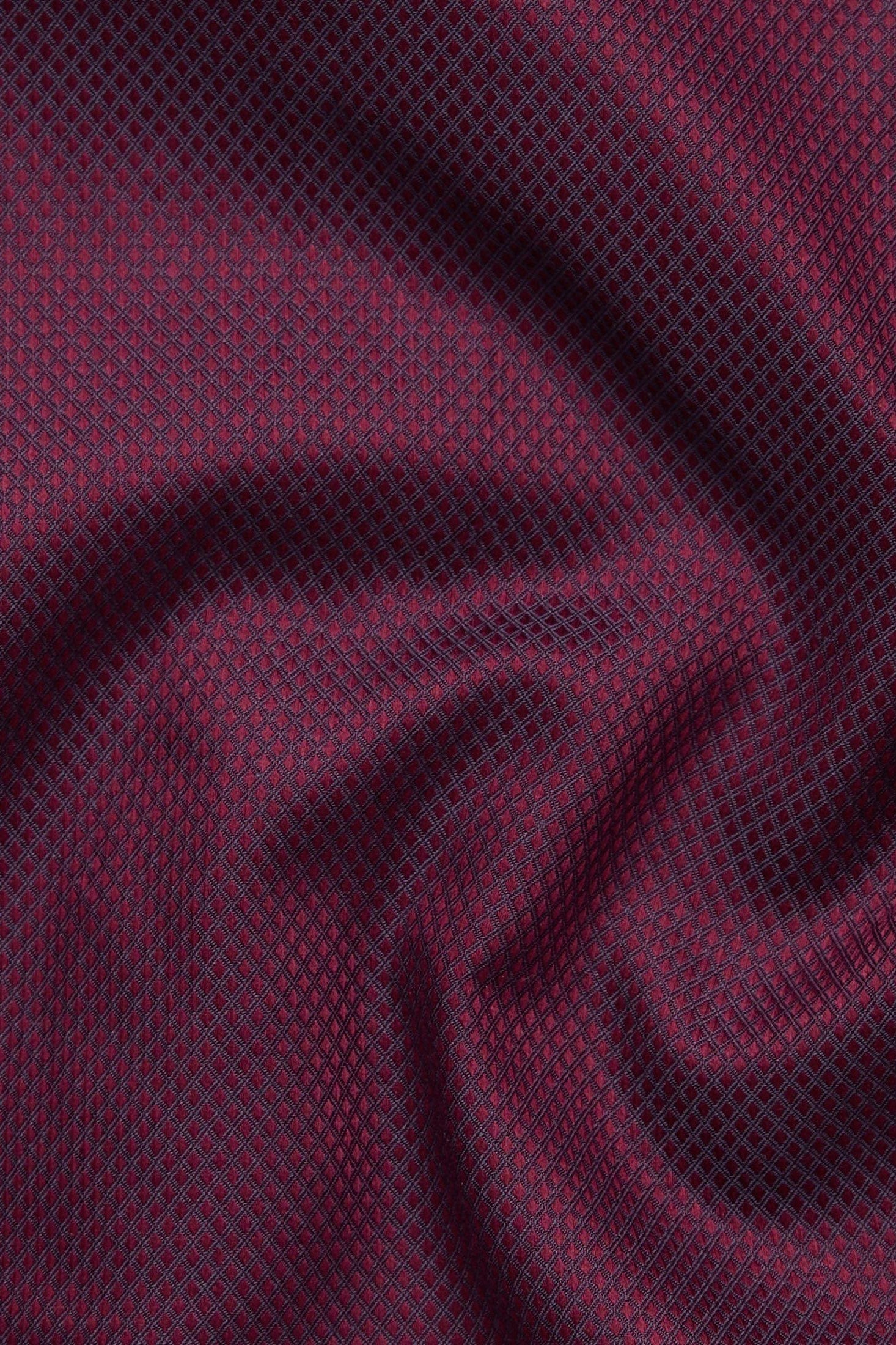 Eterna Modern Fit Dobby Cloth Shirt - Bordeaux