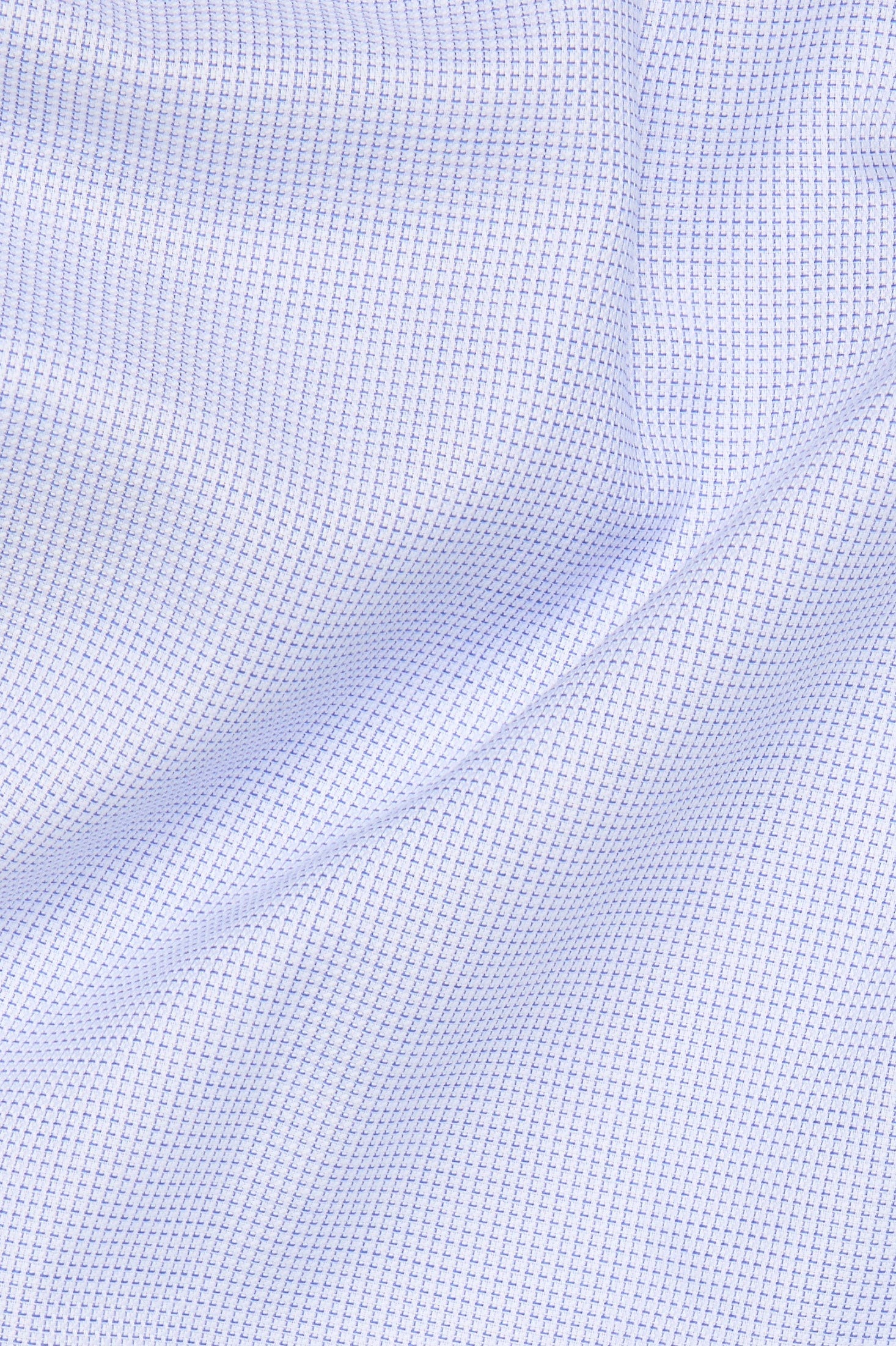 Eterna Modern Fit Micro Texture Long Sleeve Shirt - Blue