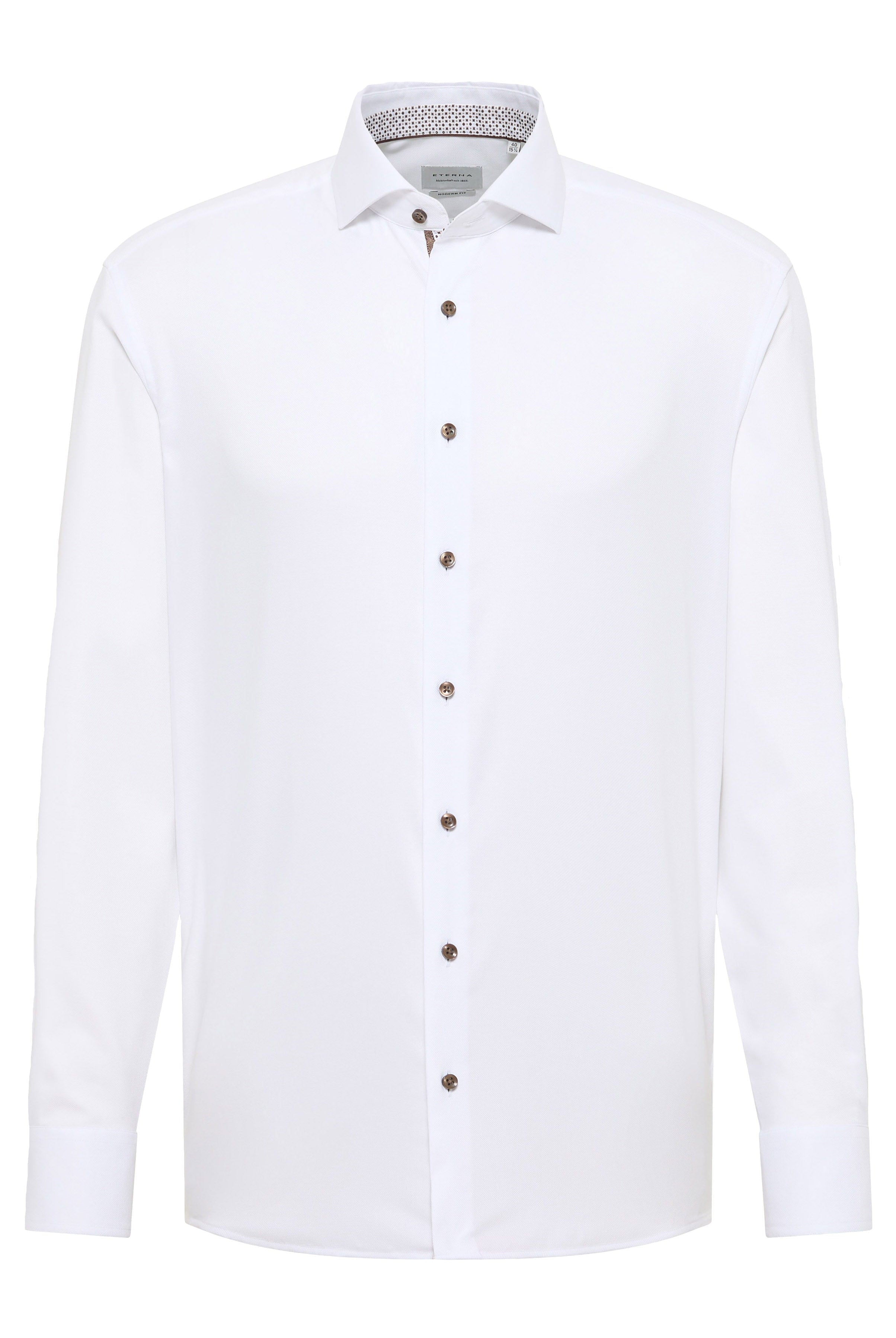 Eterna Modern Fit Non Iron Shirt - White
