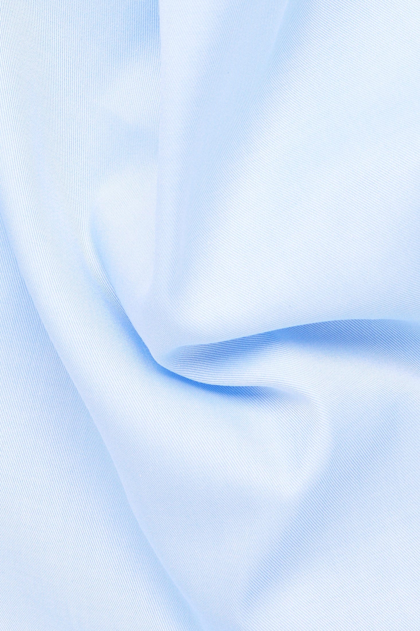 Eterna Modern Fit Plain Twill Cover Shirt - Light Blue