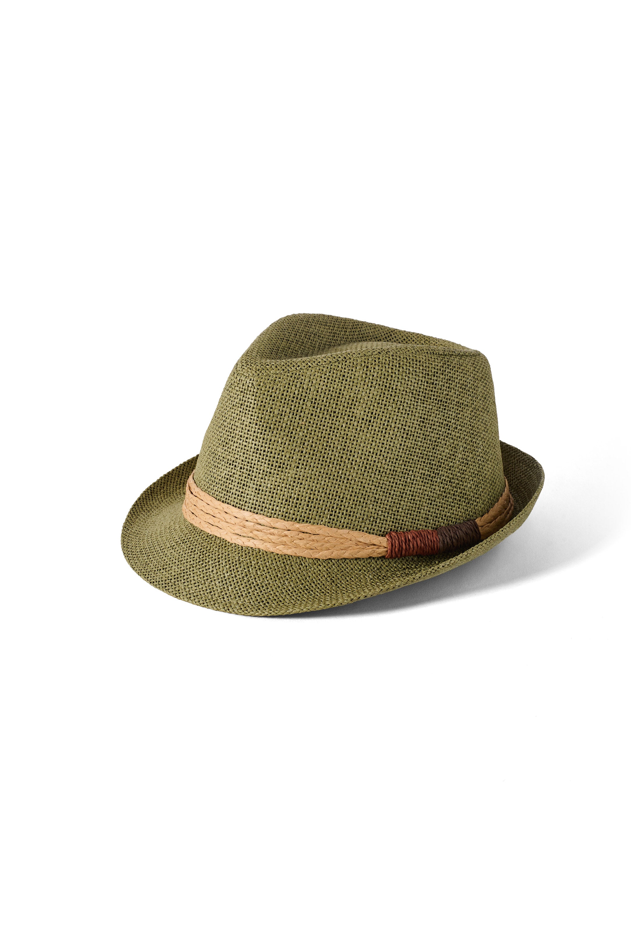 Failsworth Faro Summer Straw Trilby Hat - Sage