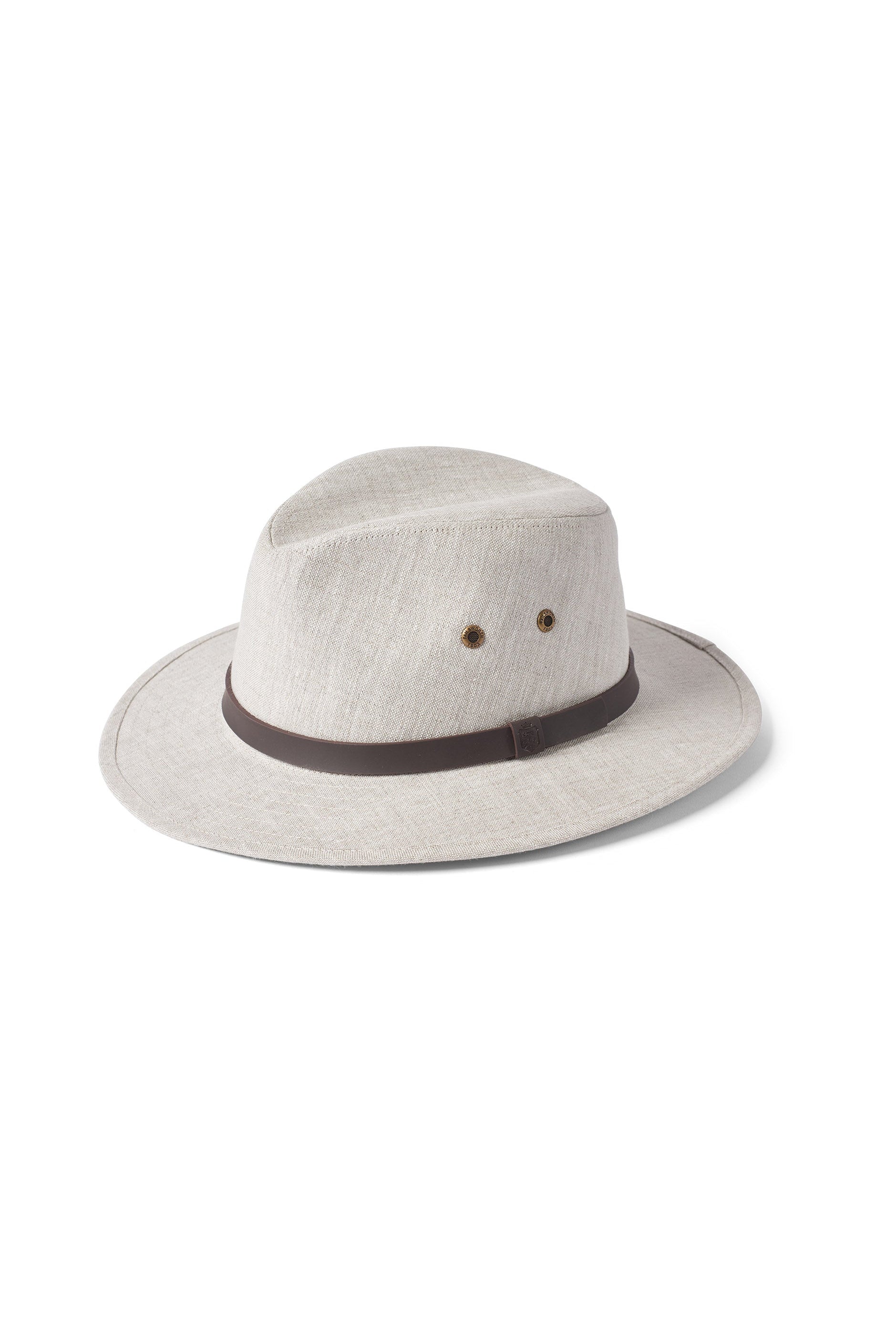 Failsworth Irish Linen Safari Fedora Hat - Natural