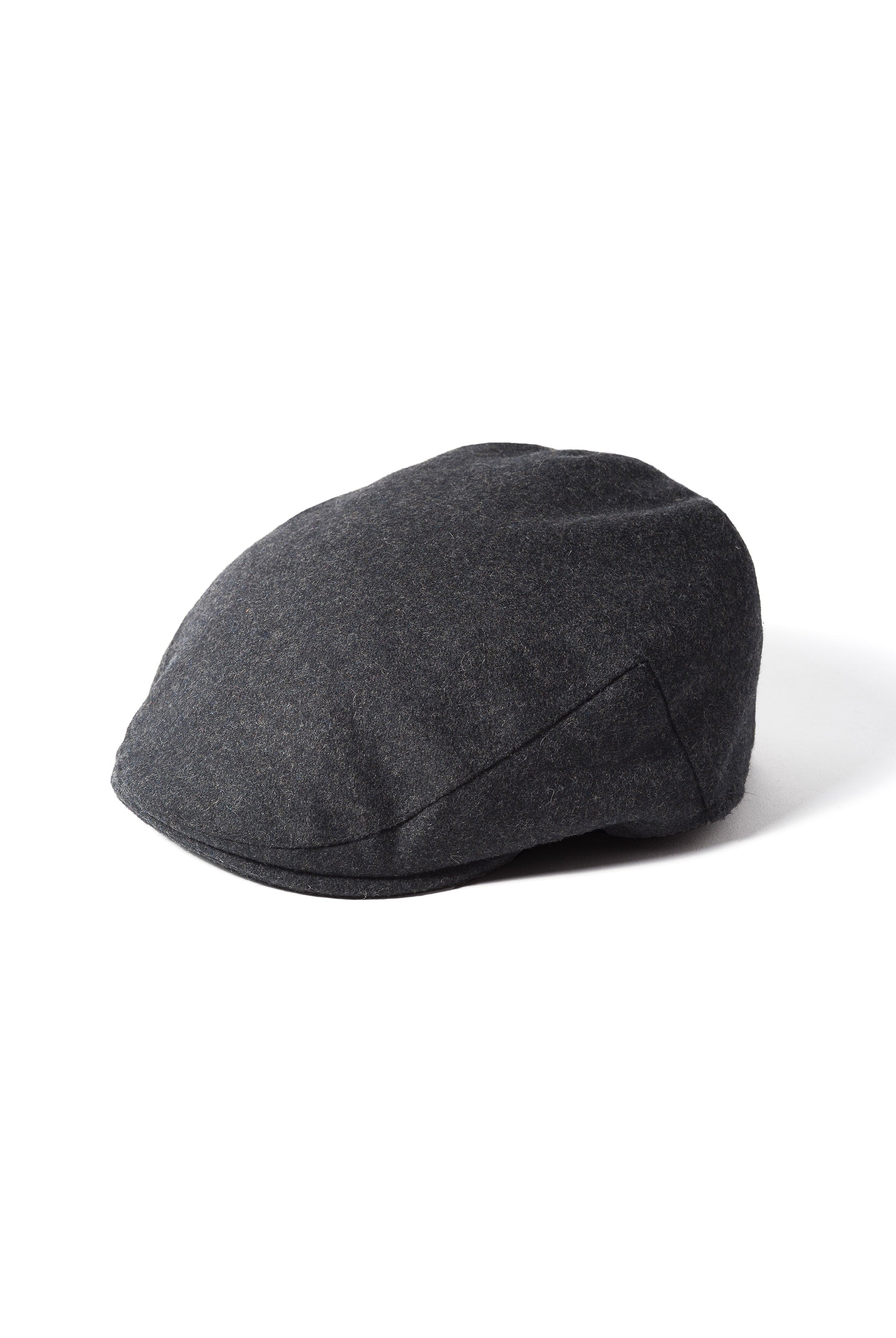 Failsworth Melton Wool Blend Flat Cap - Grey