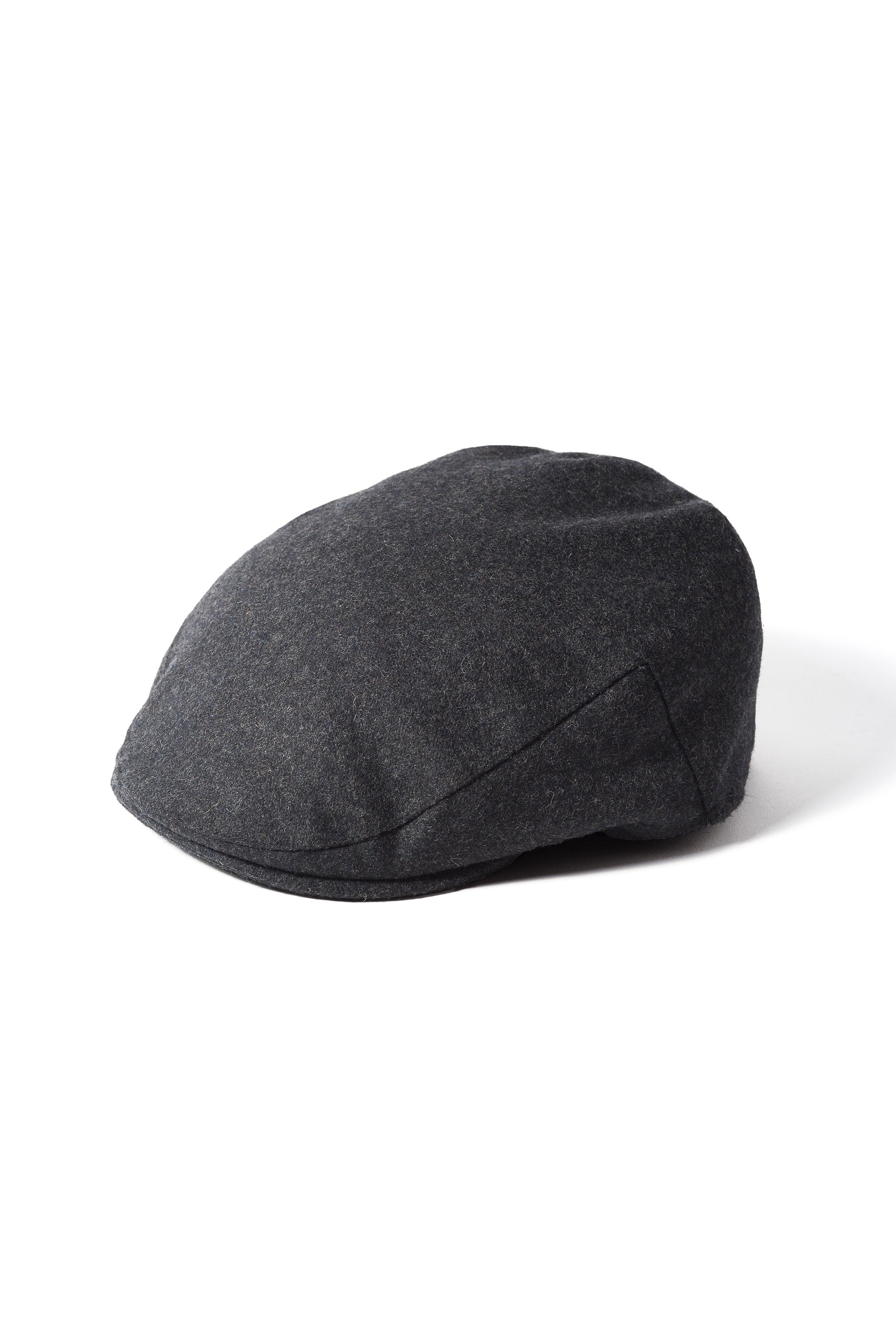 Failsworth Melton Wool Blend Flat Cap - Grey