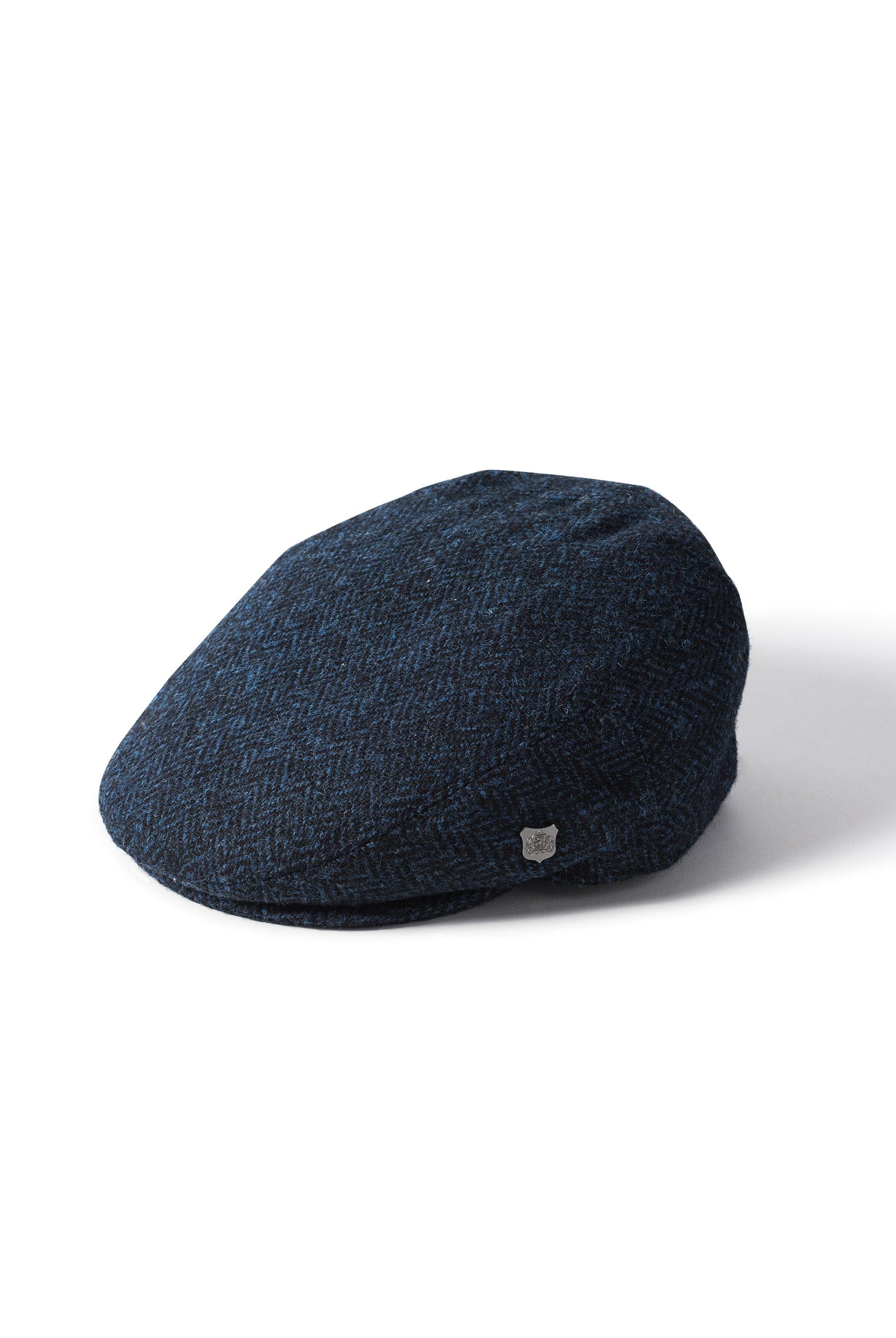 Failsworth Stornoway Harris Tweed Flat Cap - Blue