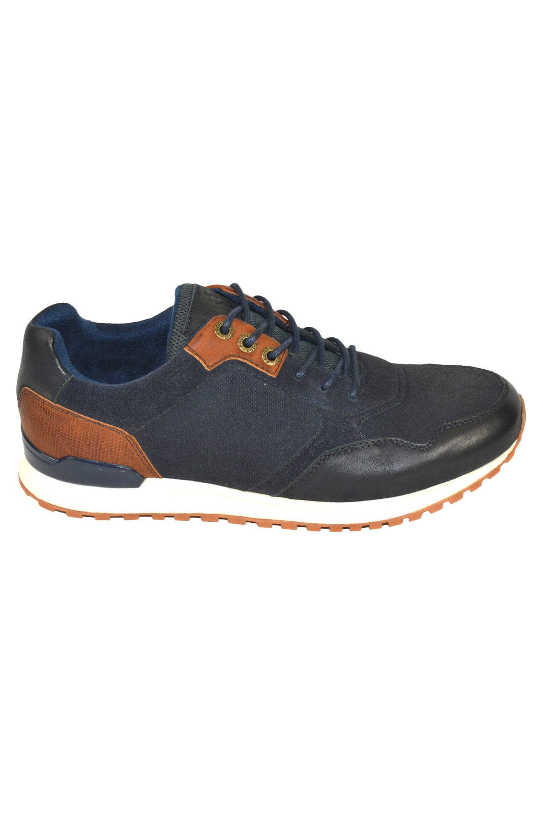 FRONT Chicago Leather Trainers - Navy