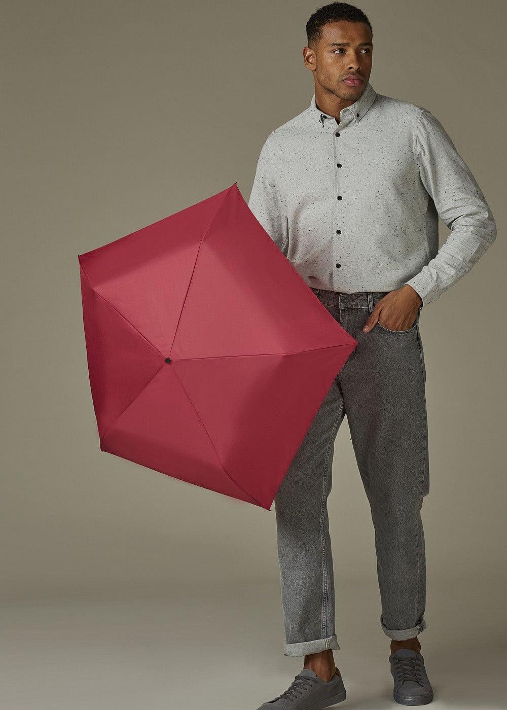 Fulton Aerolite Folding Umbrella - Dark Red L891_AEROLITE-1_DARKRED