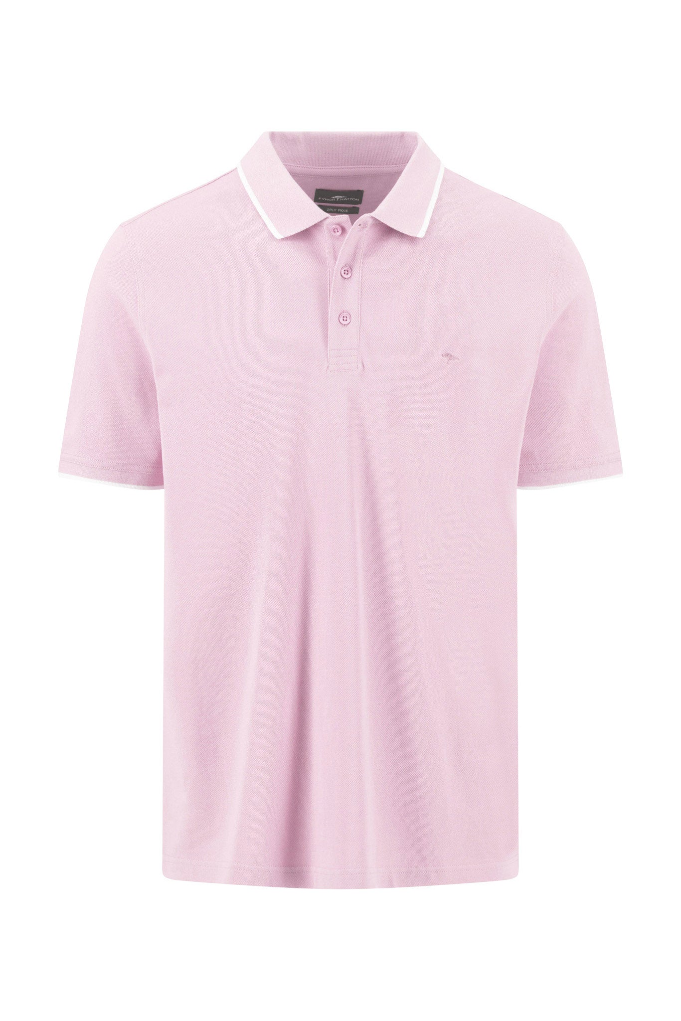 Fynch Hatton 2 Ply Cotton Polo - Magnolia