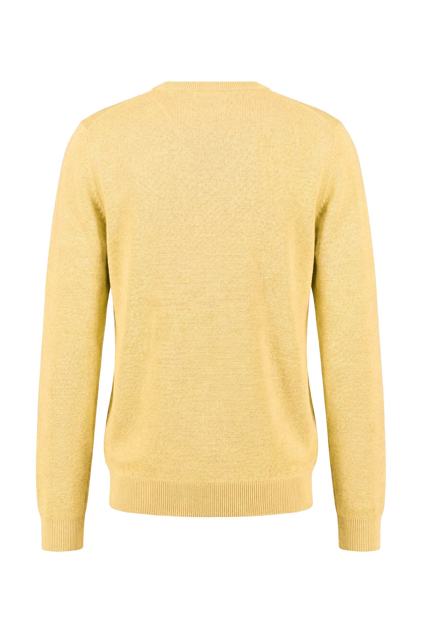 Fynch Hatton Air Cotton Crew Neck Jumper - Pale Yellow