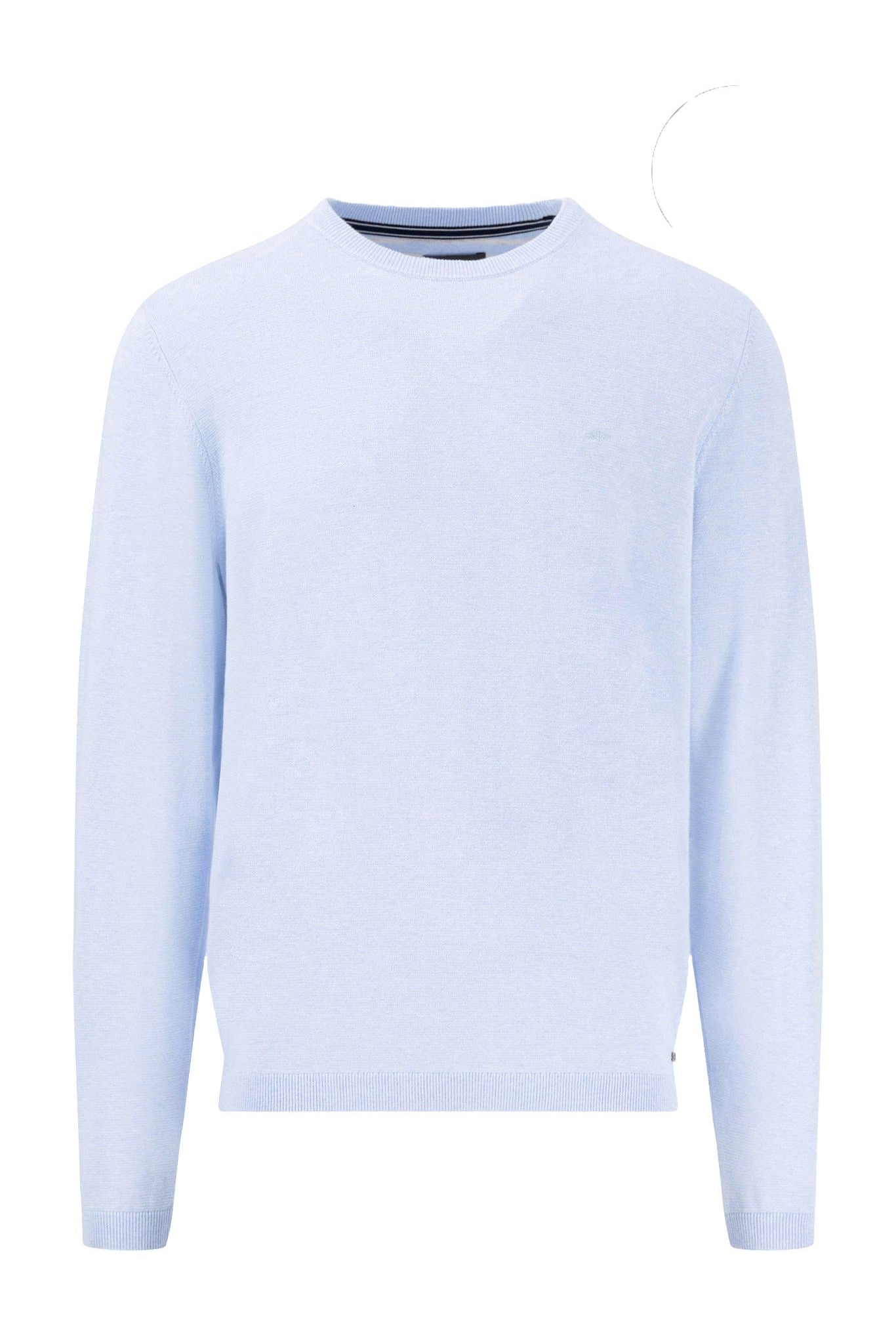 Fynch Hatton Air Cotton Crew Neck Jumper - Summer Breeze