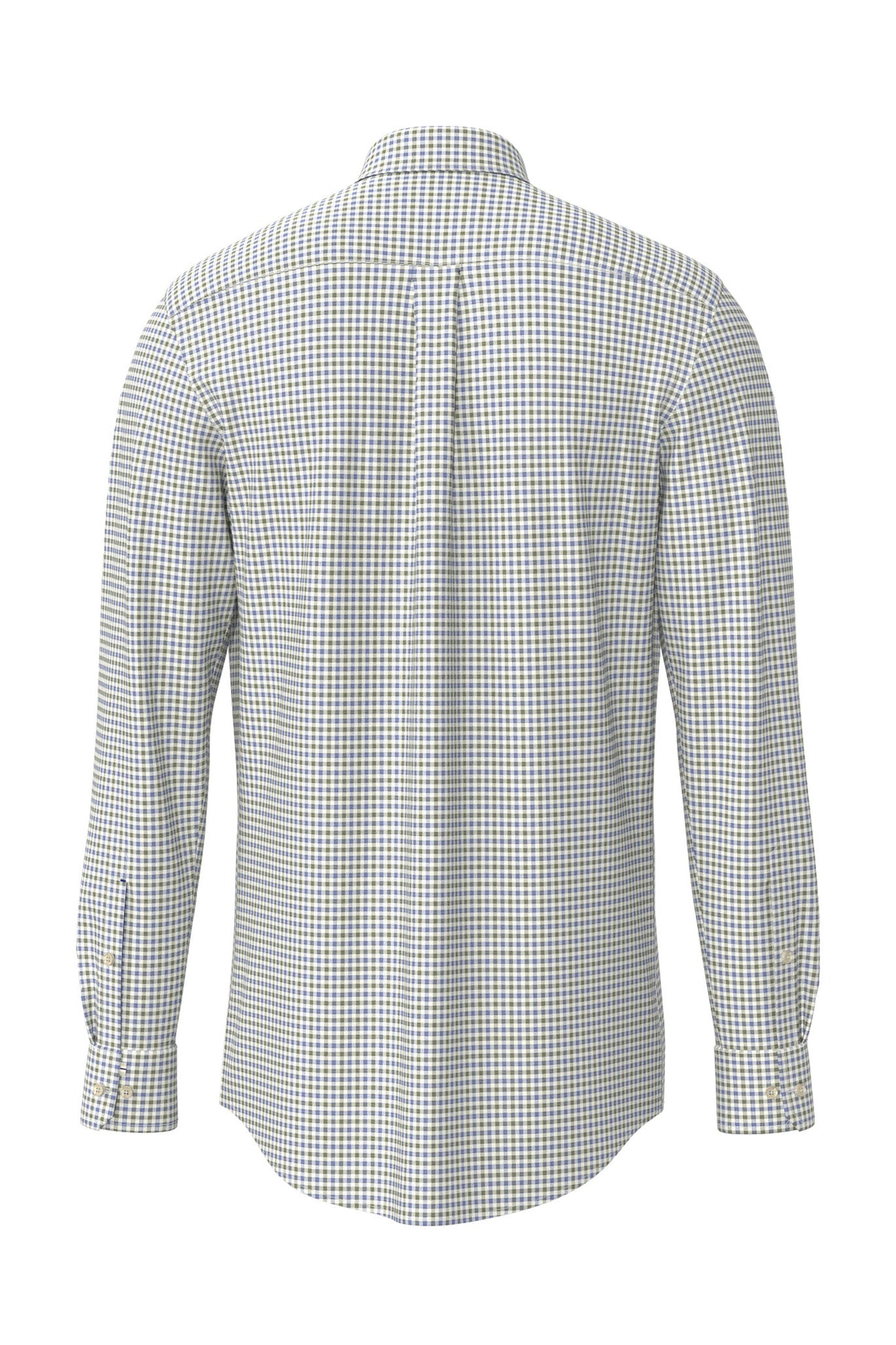 Fynch Hatton Button-Down Check Shirt - Avocado
