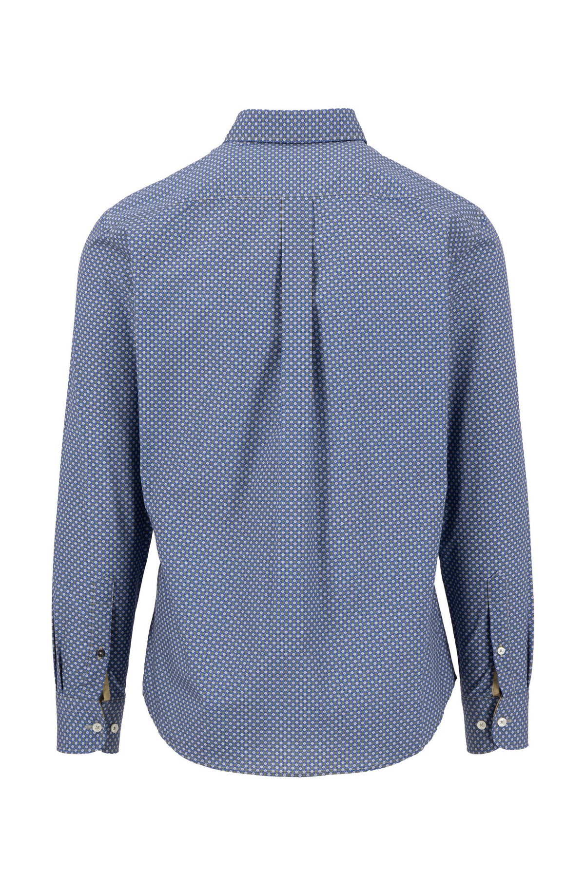 Fynch Hatton Button-Down Neat Print Shirt - Cobalt