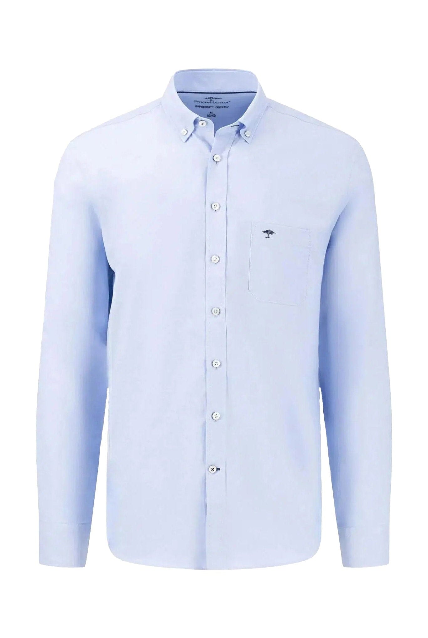 Fynch Hatton Button Down Oxford Shirt - Light Blue