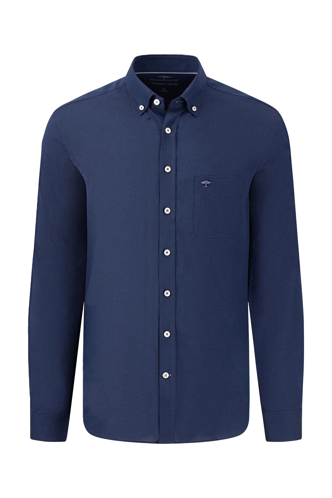 Fynch Hatton Button Down Oxford Shirt - Navy