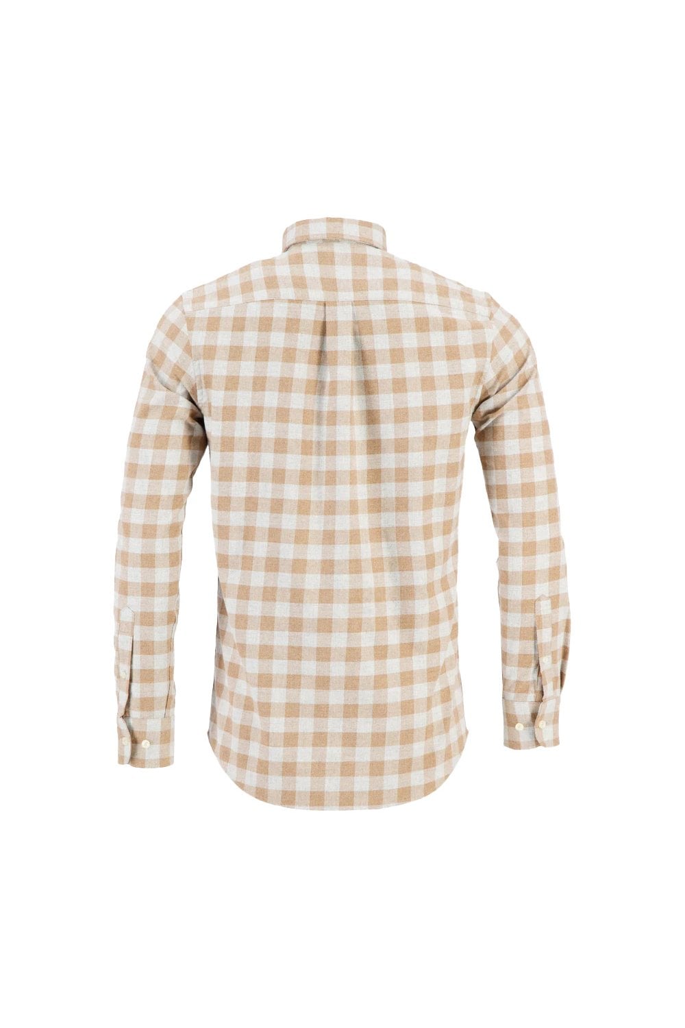 Fynch Hatton Check Long Sleeve Shirt - Camel Check