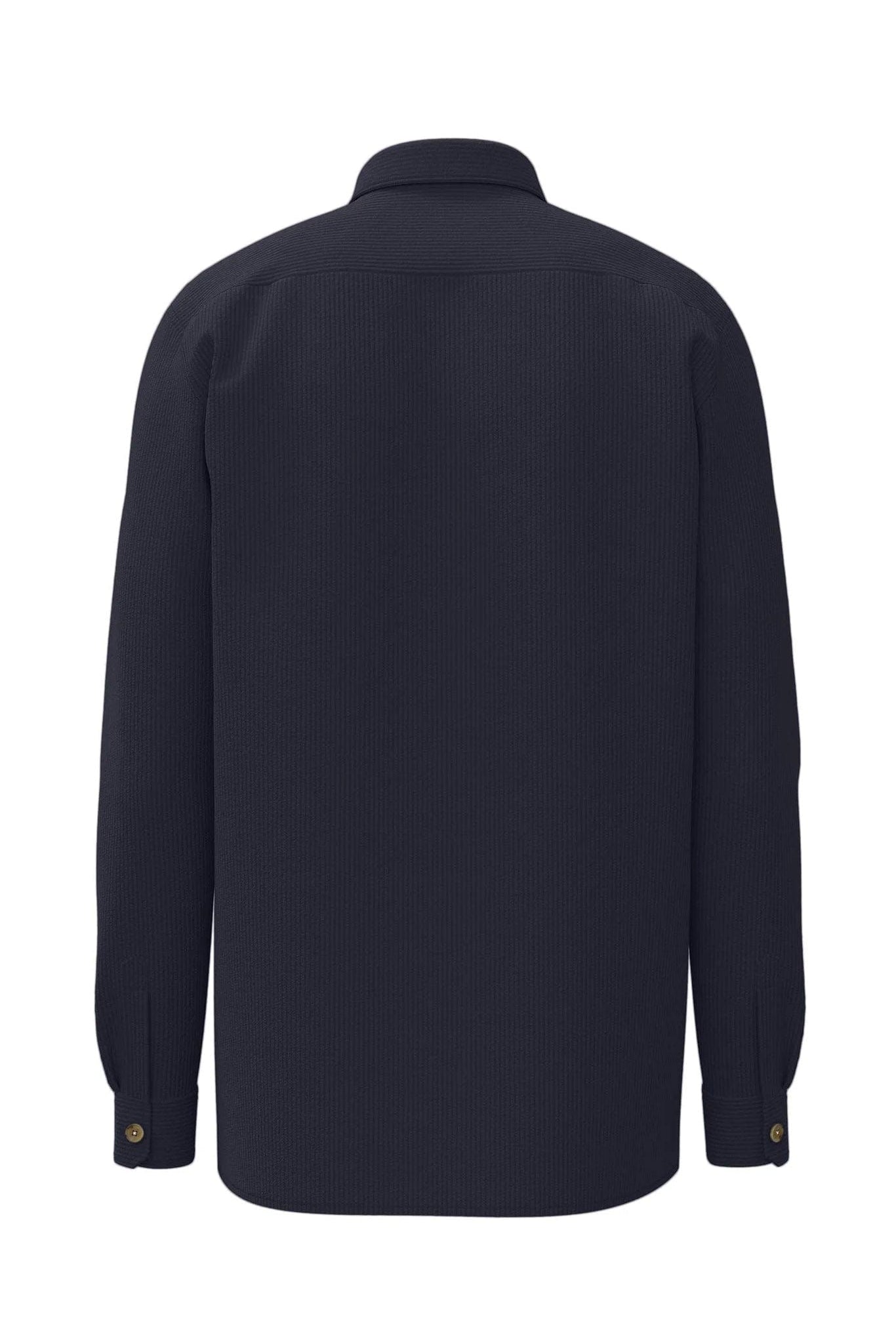Fynch Hatton Corduroy Cotton Overshirt - Navy